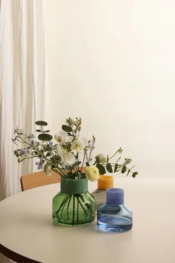 Generous vase large Ø16.5 cm - Milky green-green - Design Letters