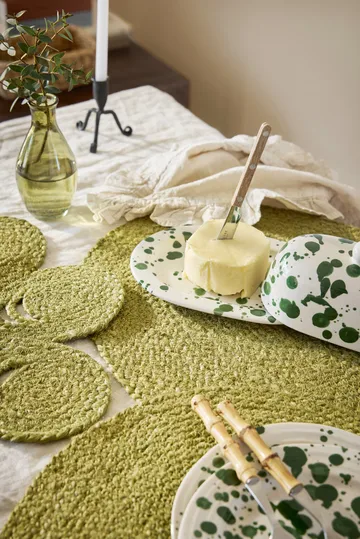 Elin placemat anemone Ø40 cm - Avocado - Dixie