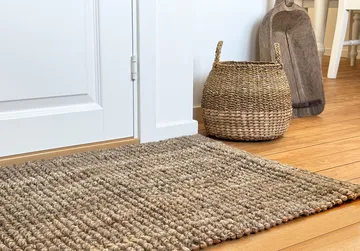 Esther storage basket with handle 2-pack - Natural - Dixie
