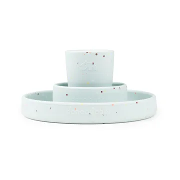 Confetti children's dinnerware set 3 pieces - Blue - Done by deer