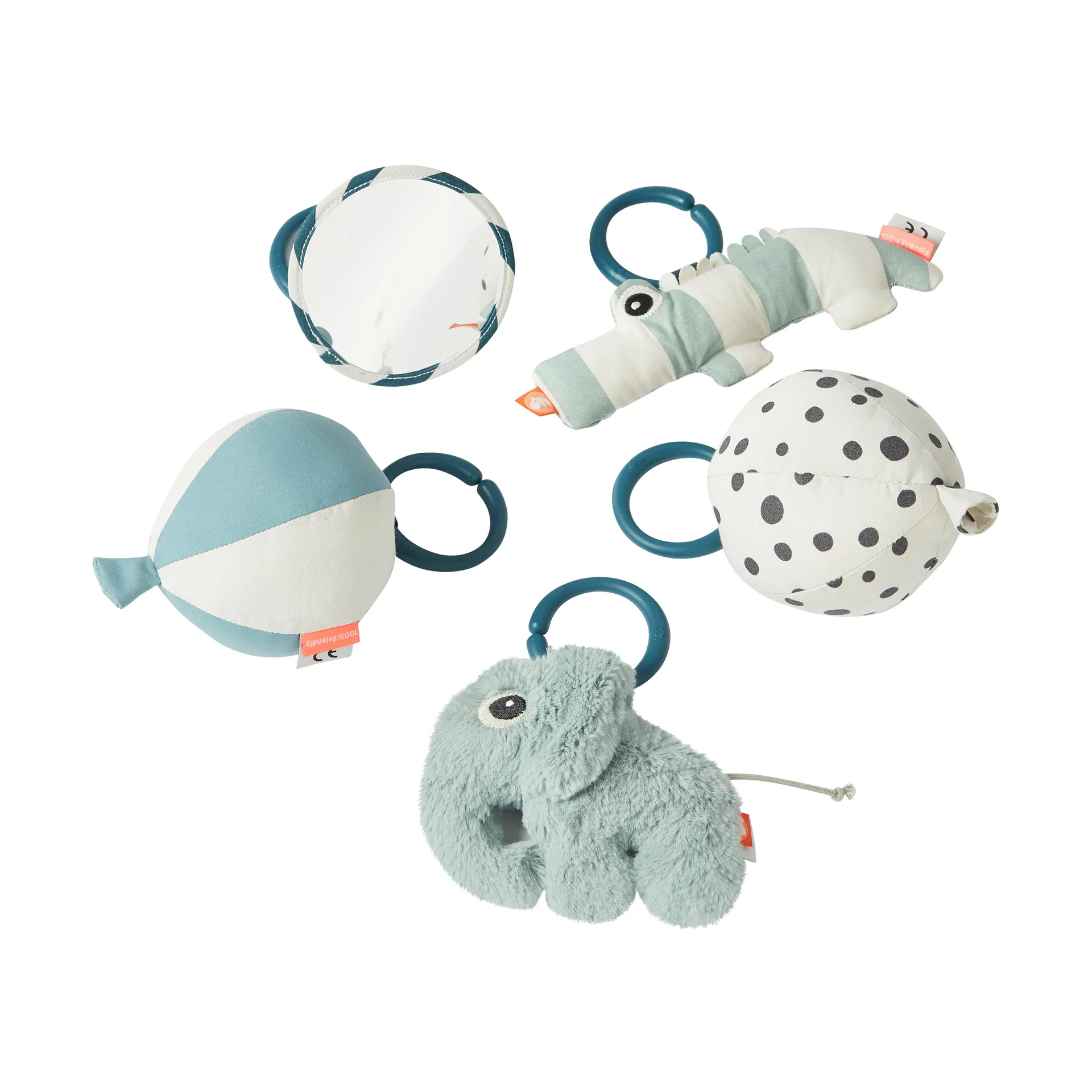 Deer Friends baby gym Ø90 cm, Blue Done by deer