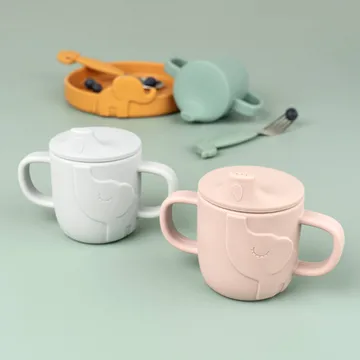 Elphee Peekaboo sippy cup 120 ml - Green - Done by deer