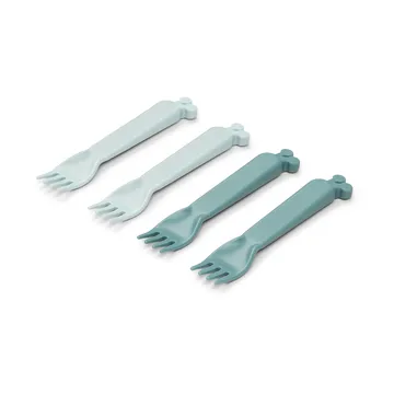 Raffi kiddish fork 4-pack - Blue - Done by deer