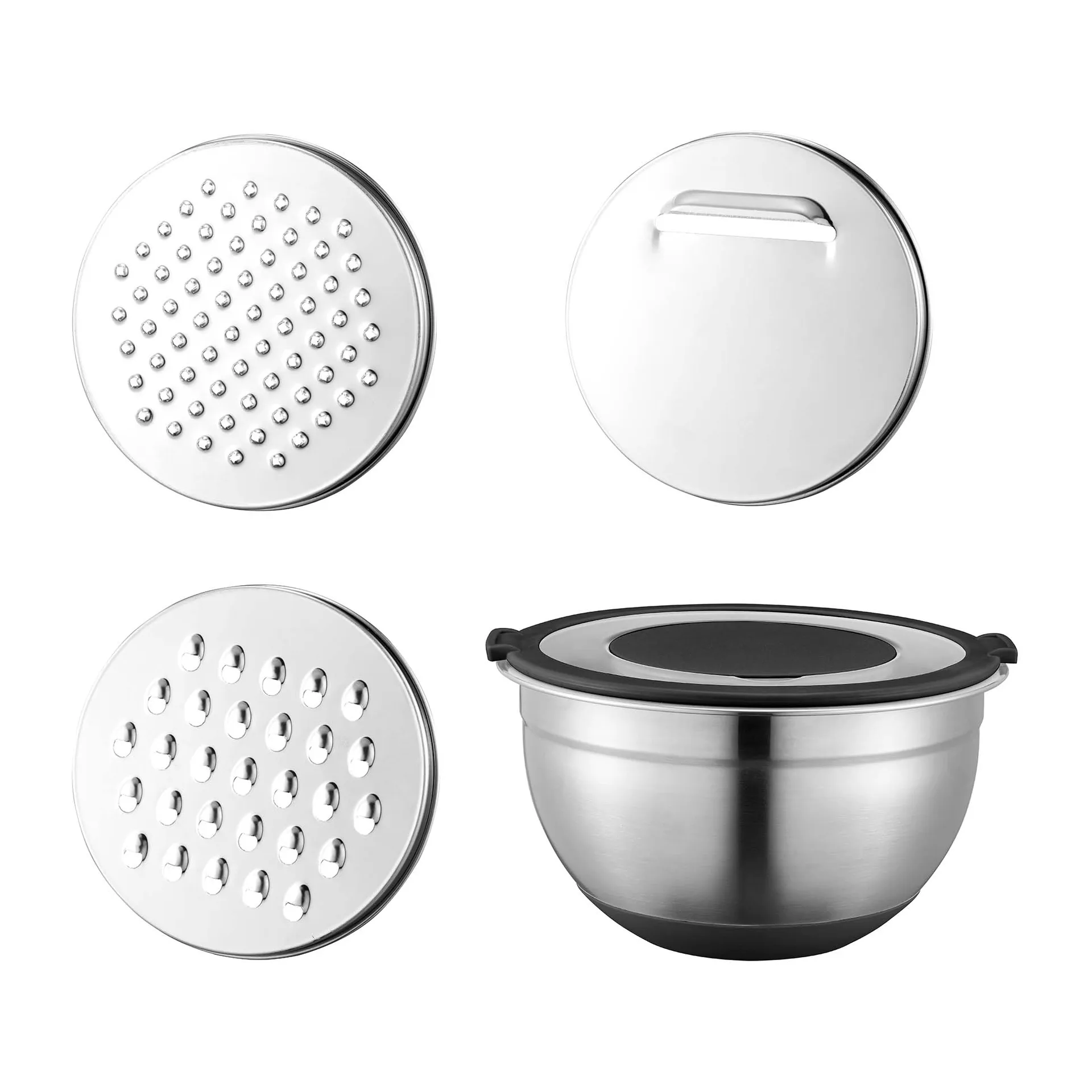 Betje jars with grater - 5 items, Stainless steel Dorre