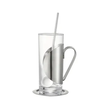 Darry irish coffee set - Glass-stainless steel - Dorre