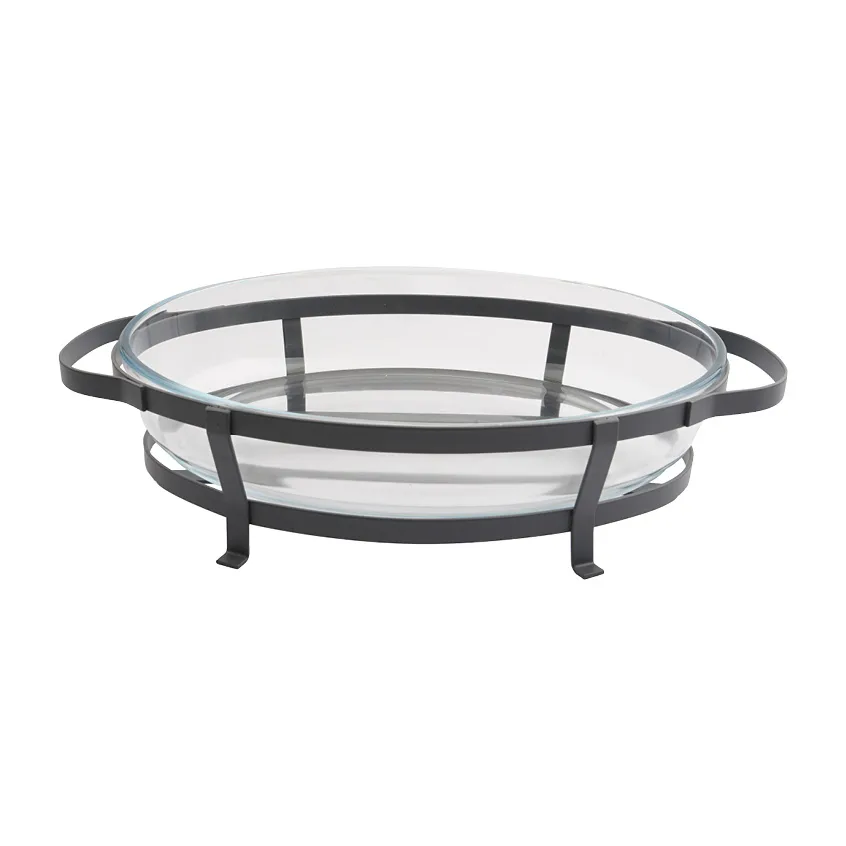 Grace oven dish glass with rack, 2 L Dorre