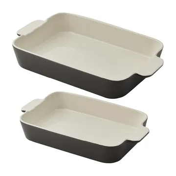Gray oven dish 2 pieces - Grey - Dorre