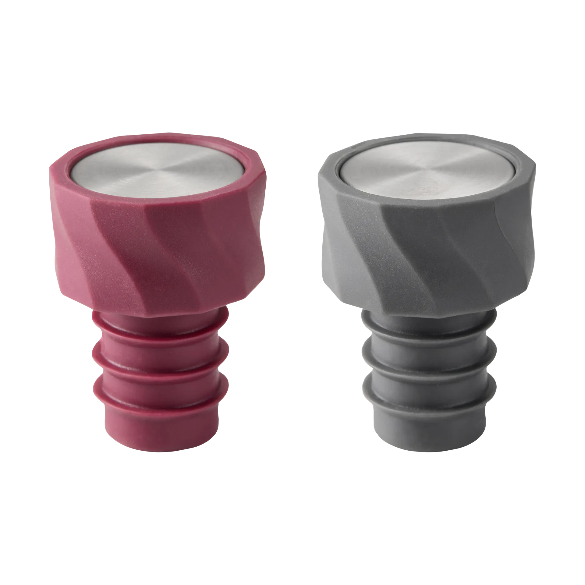 Vivi Wine Stopper 2-Pack 4.5cm, Black-burgundy Dorre