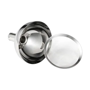 Whale decanting funnel with strainer - Stainless steel - Dorre