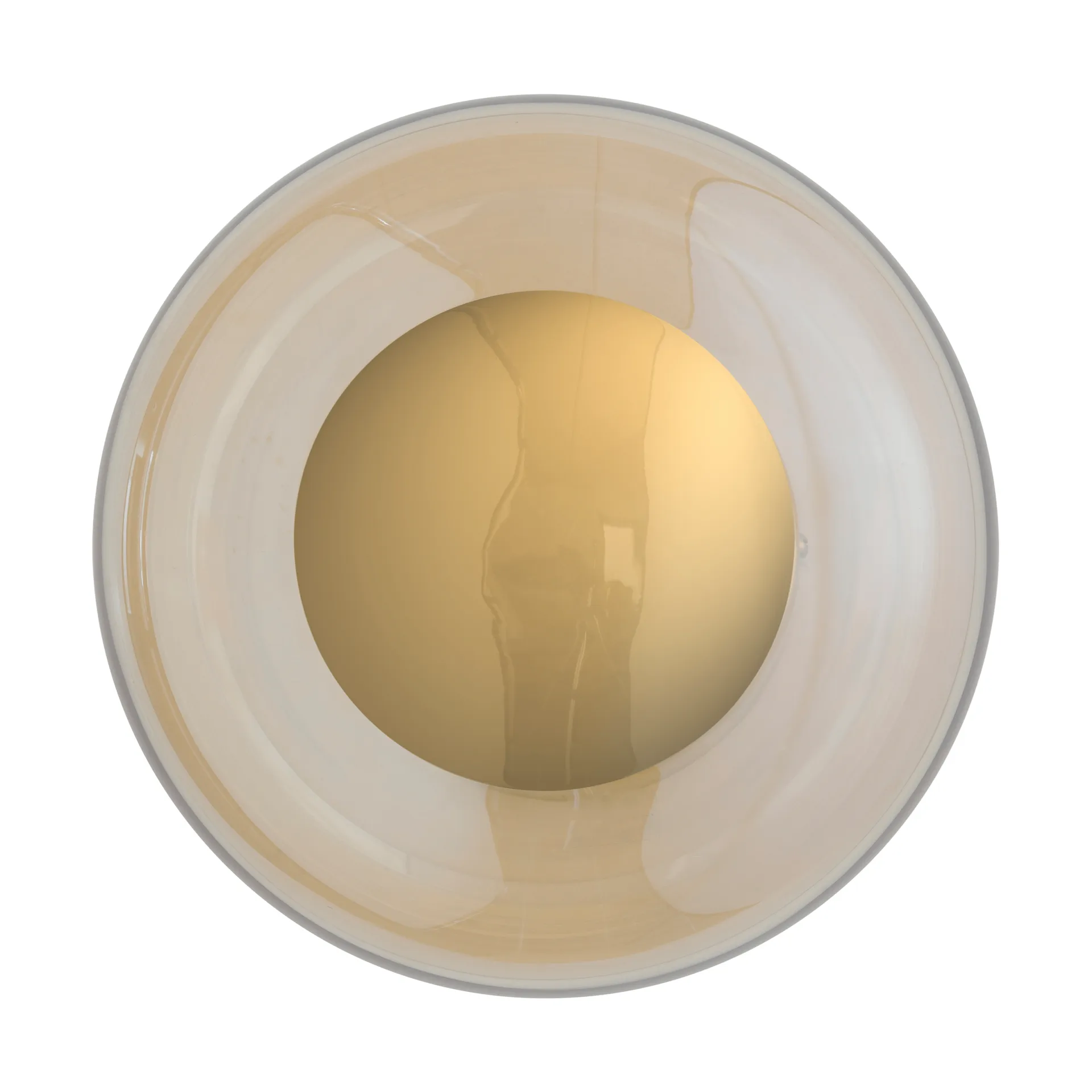 Horizon surface wall lamp, Golden smoke, Ø21 cm EBB & FLOW