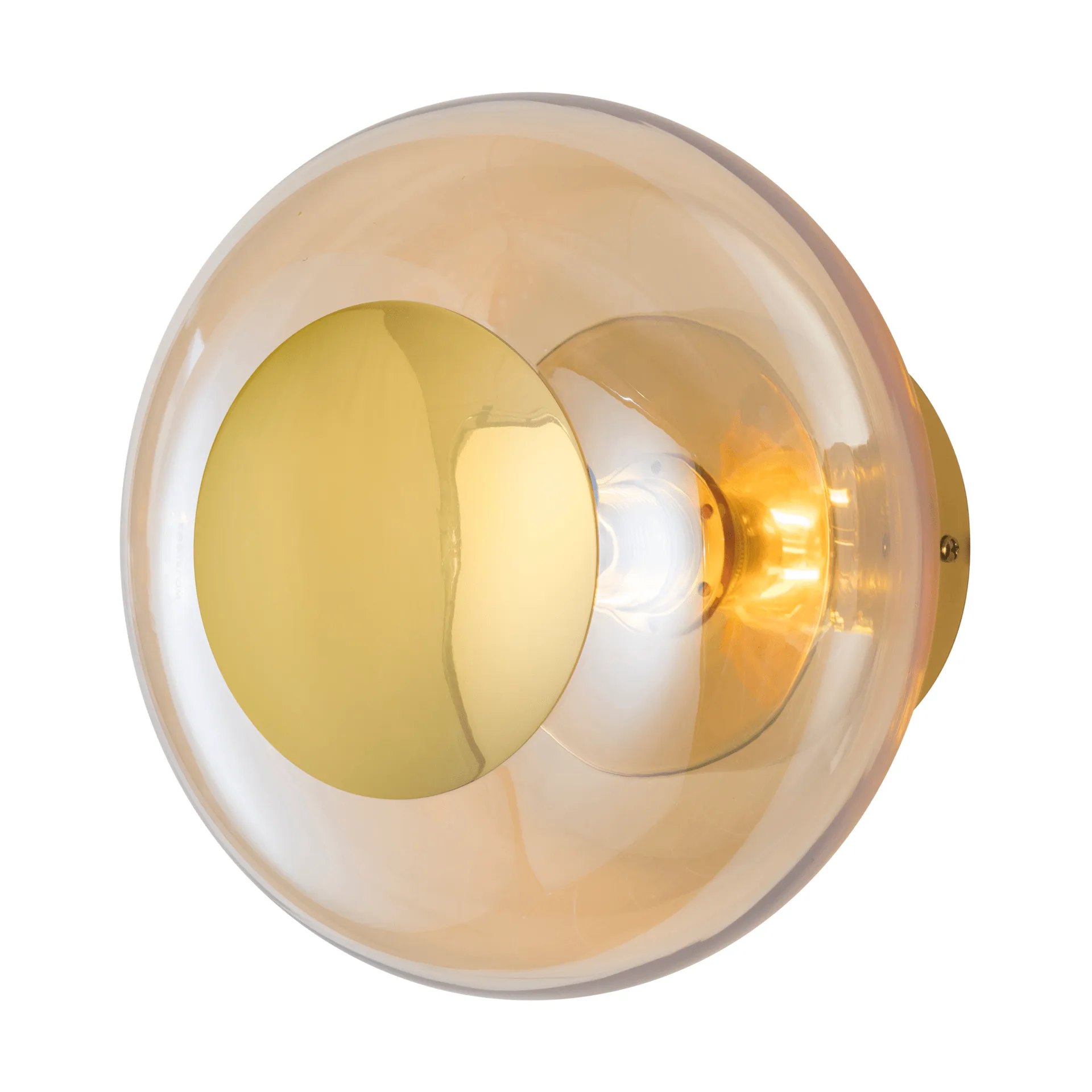 Horizon surface wall lamp, Golden smoke, Ø21 cm EBB & FLOW