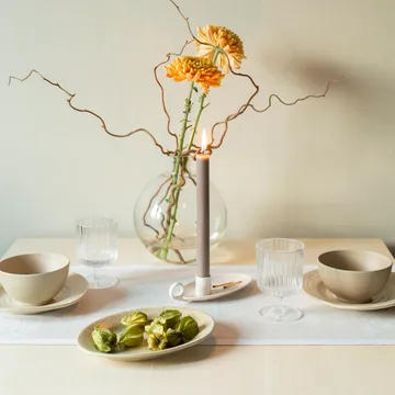 Airy table runner 35x120 cm - beige - Ekelund Linneväveri