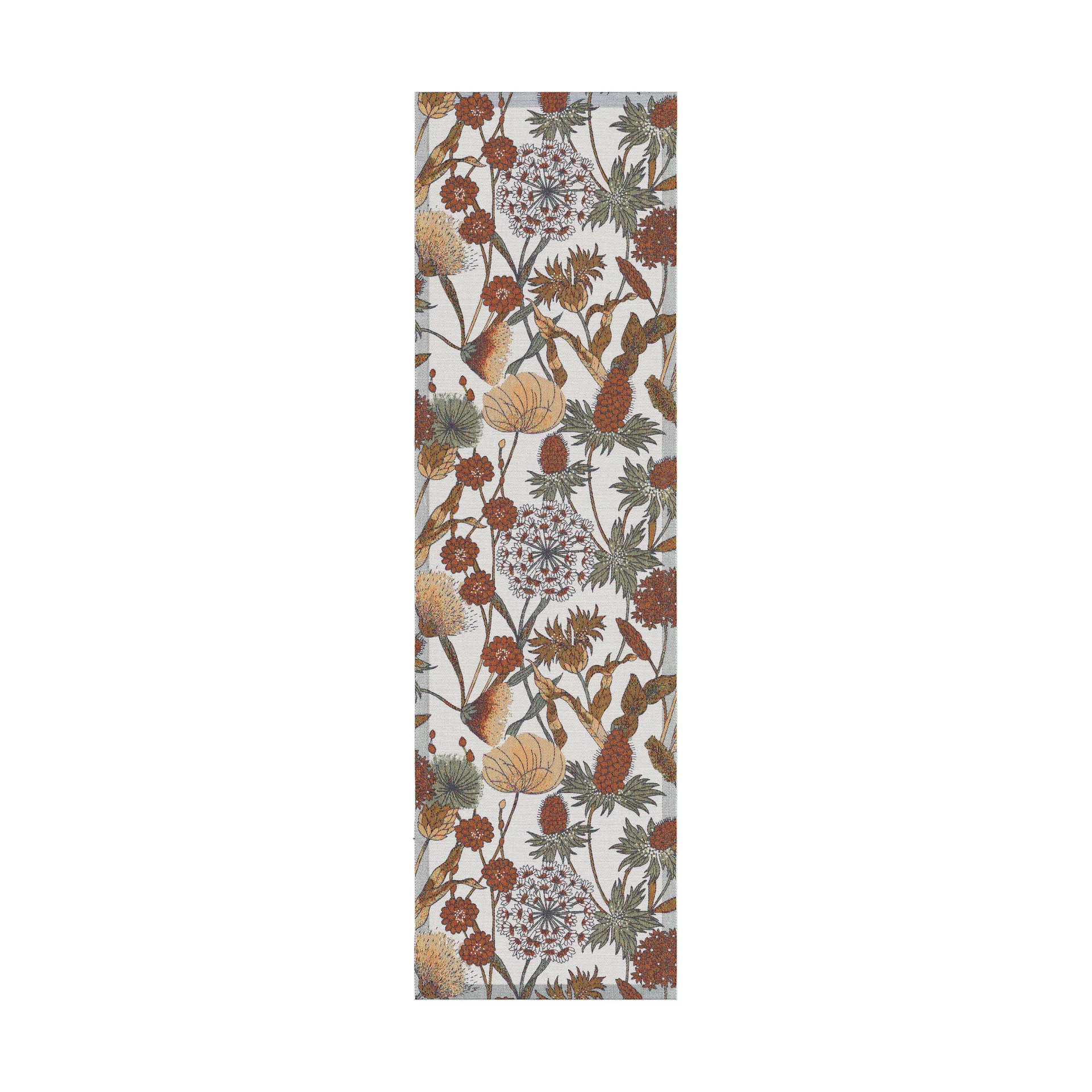 Autumn table runner 35x120 cm, Brown-red Ekelund Linneväveri