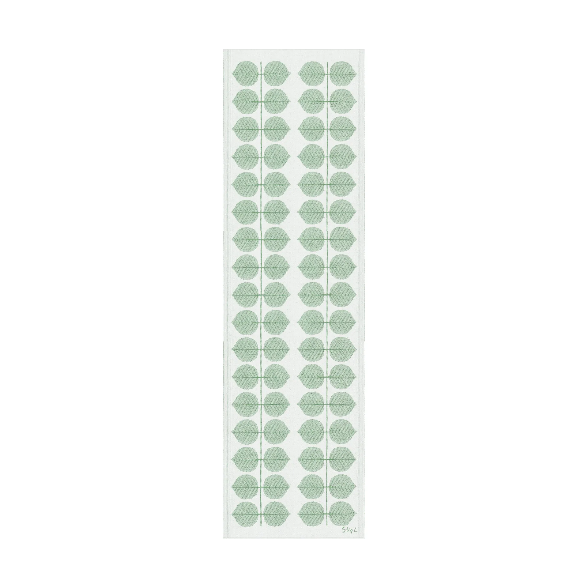 Berså table runner 35x120 cm, Green Ekelund Linneväveri