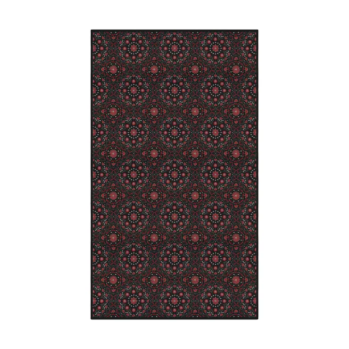 Betty's jul tablecloth 145x300 cm - Red-black - Ekelund Linneväveri