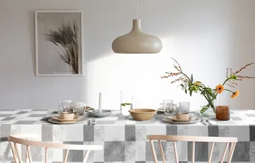 Block table cloth 150x300 cm - grey - Ekelund Linneväveri