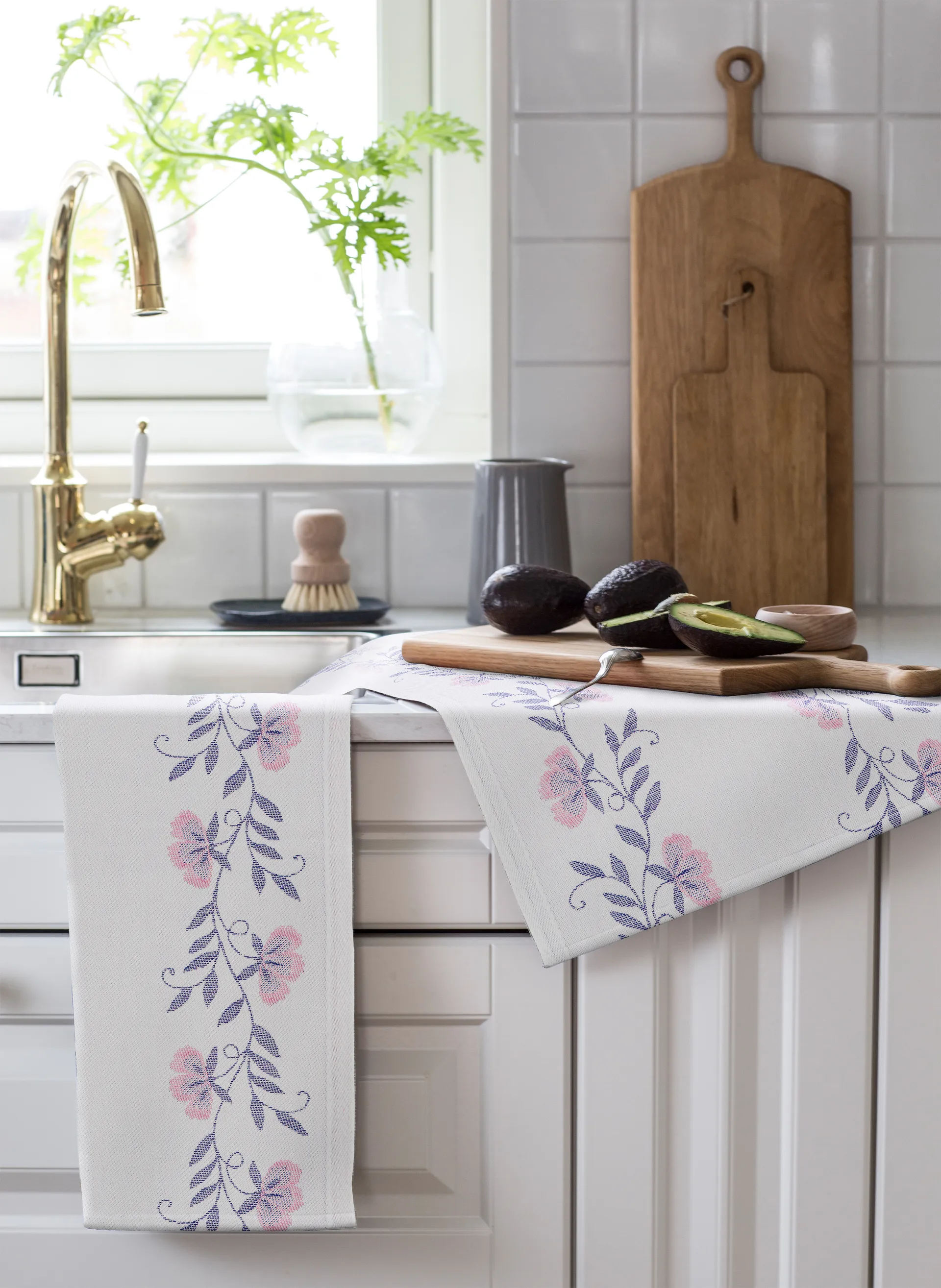 Embroidery kitchen towel, 35x50 cm Ekelund Linneväveri