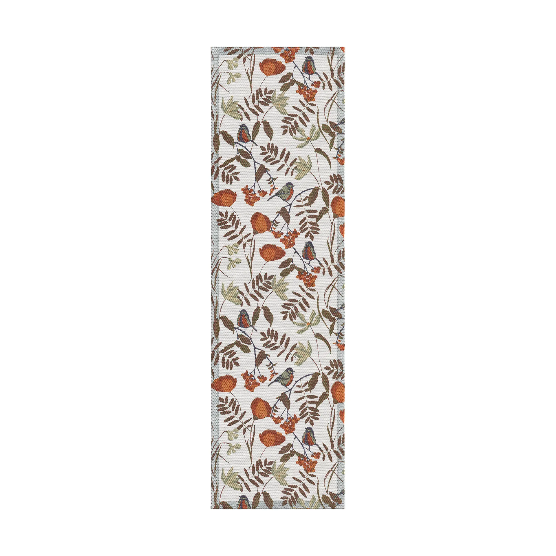 Fåglabäck table runner 35x120 cm, Brown Ekelund Linneväveri