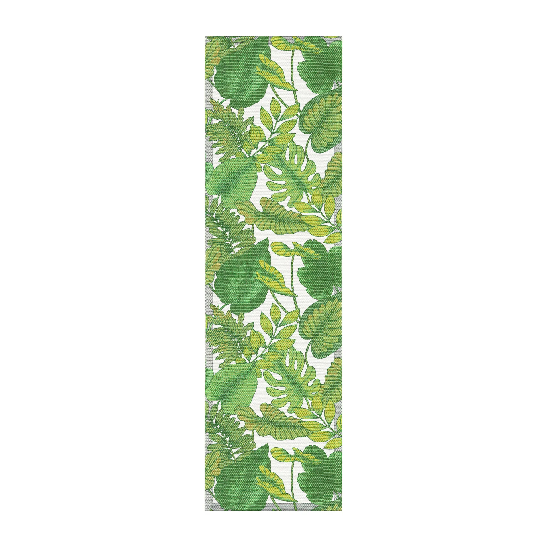 Foliage table runner 35x120 cm, Green Ekelund Linneväveri