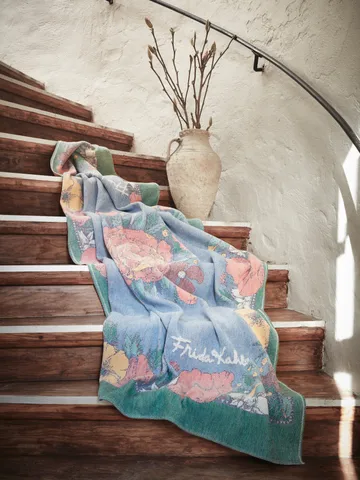 Frida Kahlo throw 140x170 cm - Vida - Ekelund Linneväveri