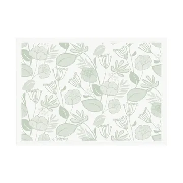 Grönska placemat 35x48 cm - Green-white - Ekelund Linneväveri