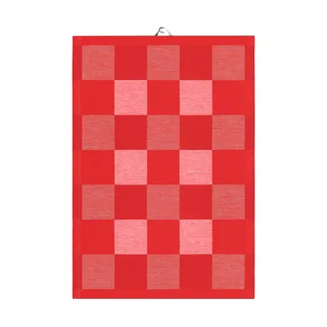 Schack kitchen towel red - 35x50 cm - Ekelund Linneväveri