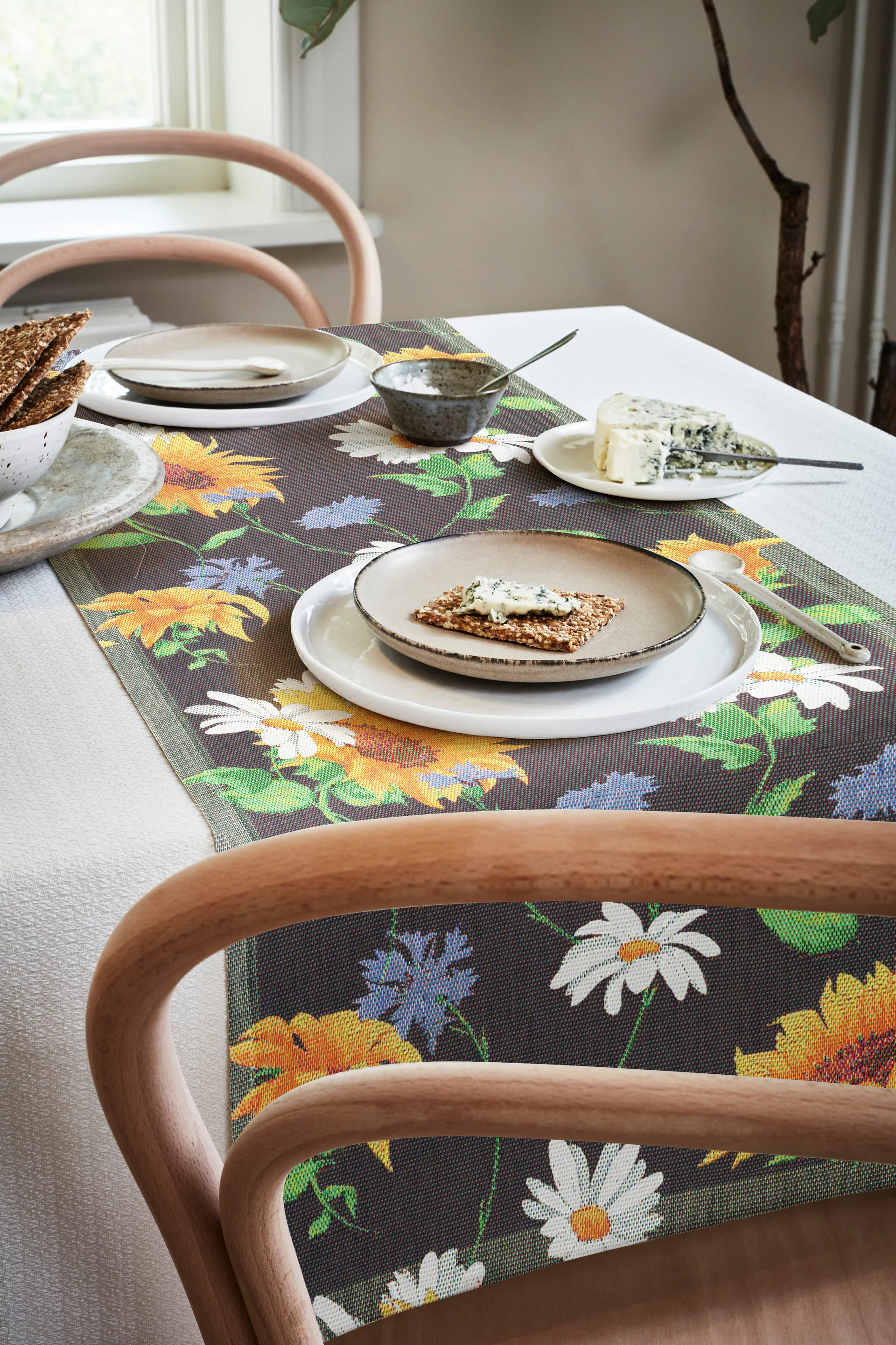 Solros runner, 35x120 cm Ekelund Linneväveri