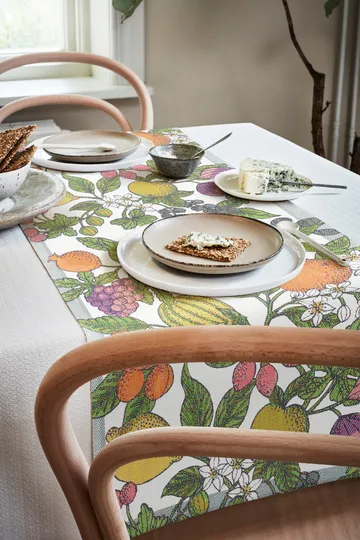 Sommarfrukt runner - 35x120 cm - Ekelund Linneväveri