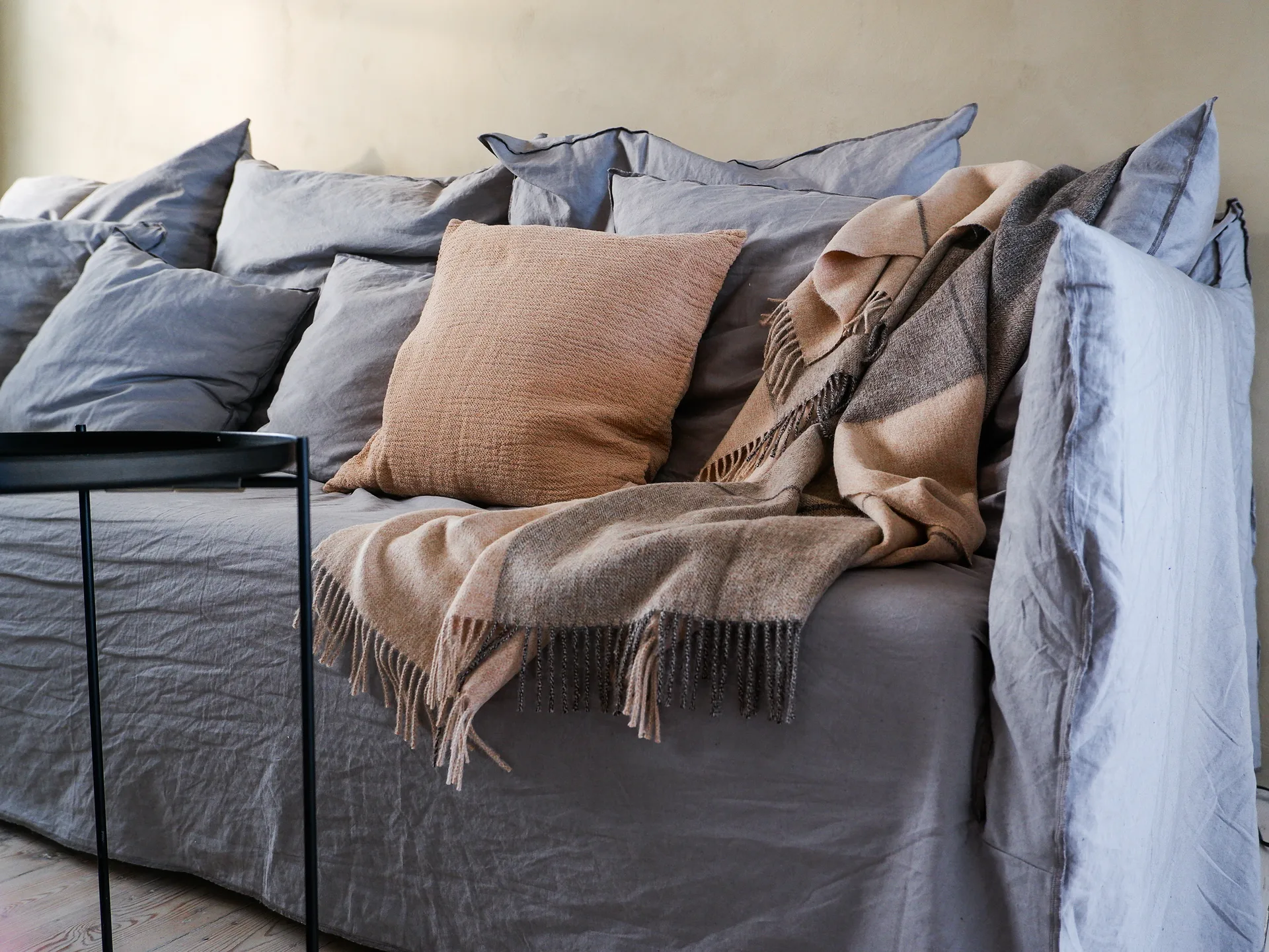 Thyme cushion cover 50x50 cm, beige Elvang Denmark