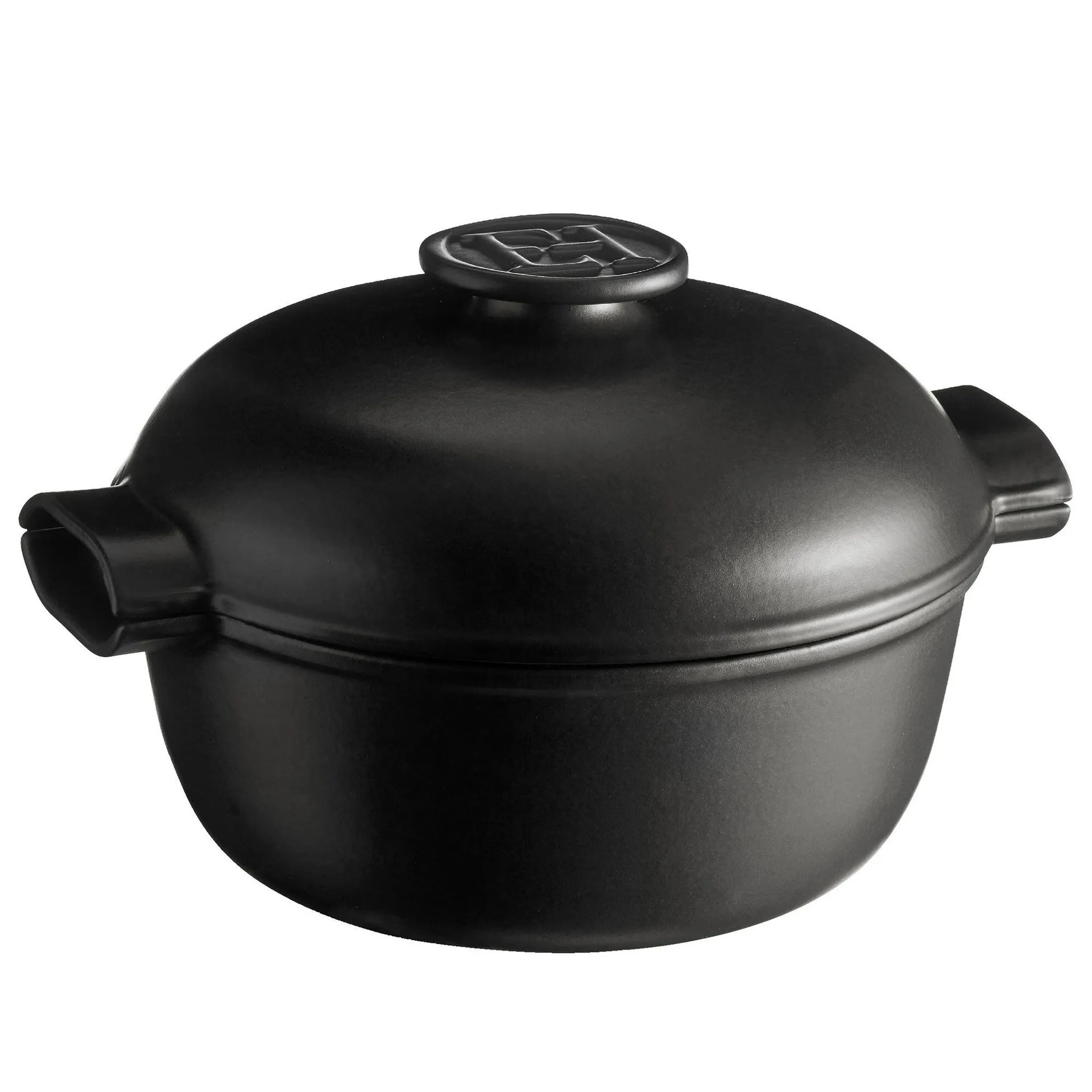 Cocotte round pot 30x27 cm, Dark grey Emile Henry