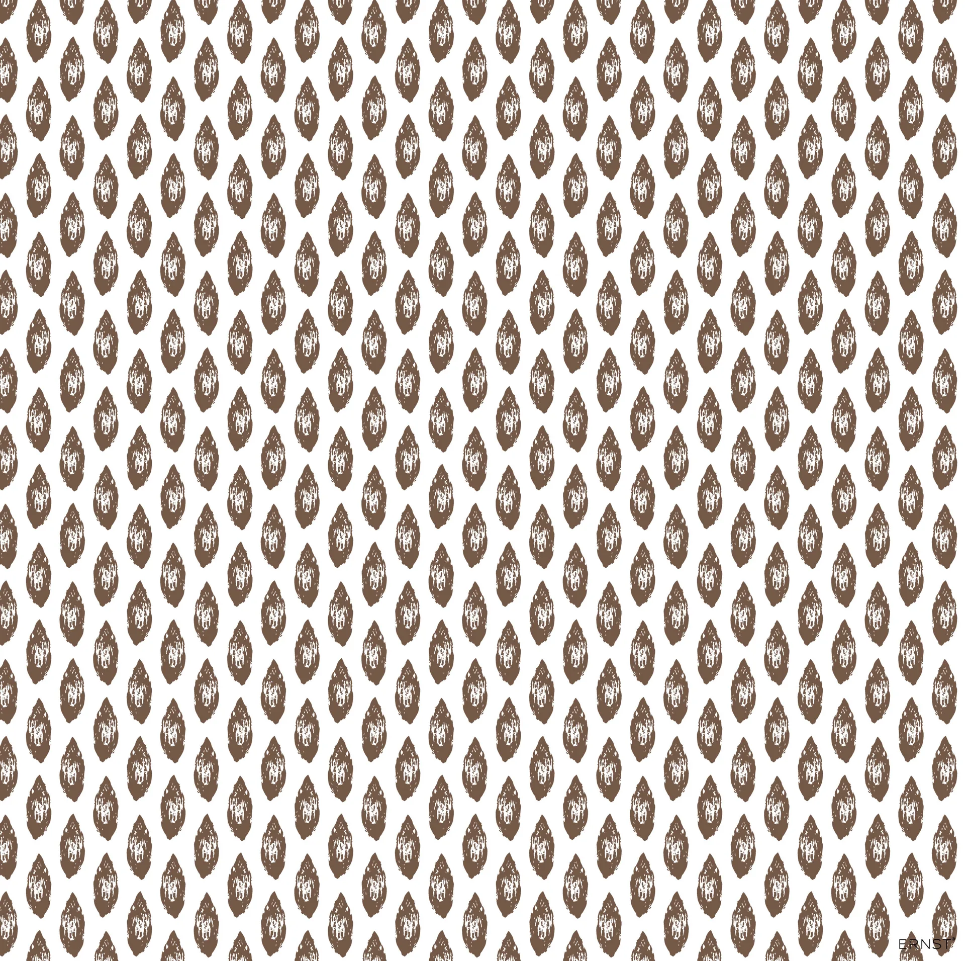 Almond napkin 33x33 cm, White-brown ERNST