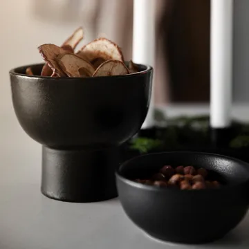 Ernst bowl on base Ø13 cm - black - ERNST