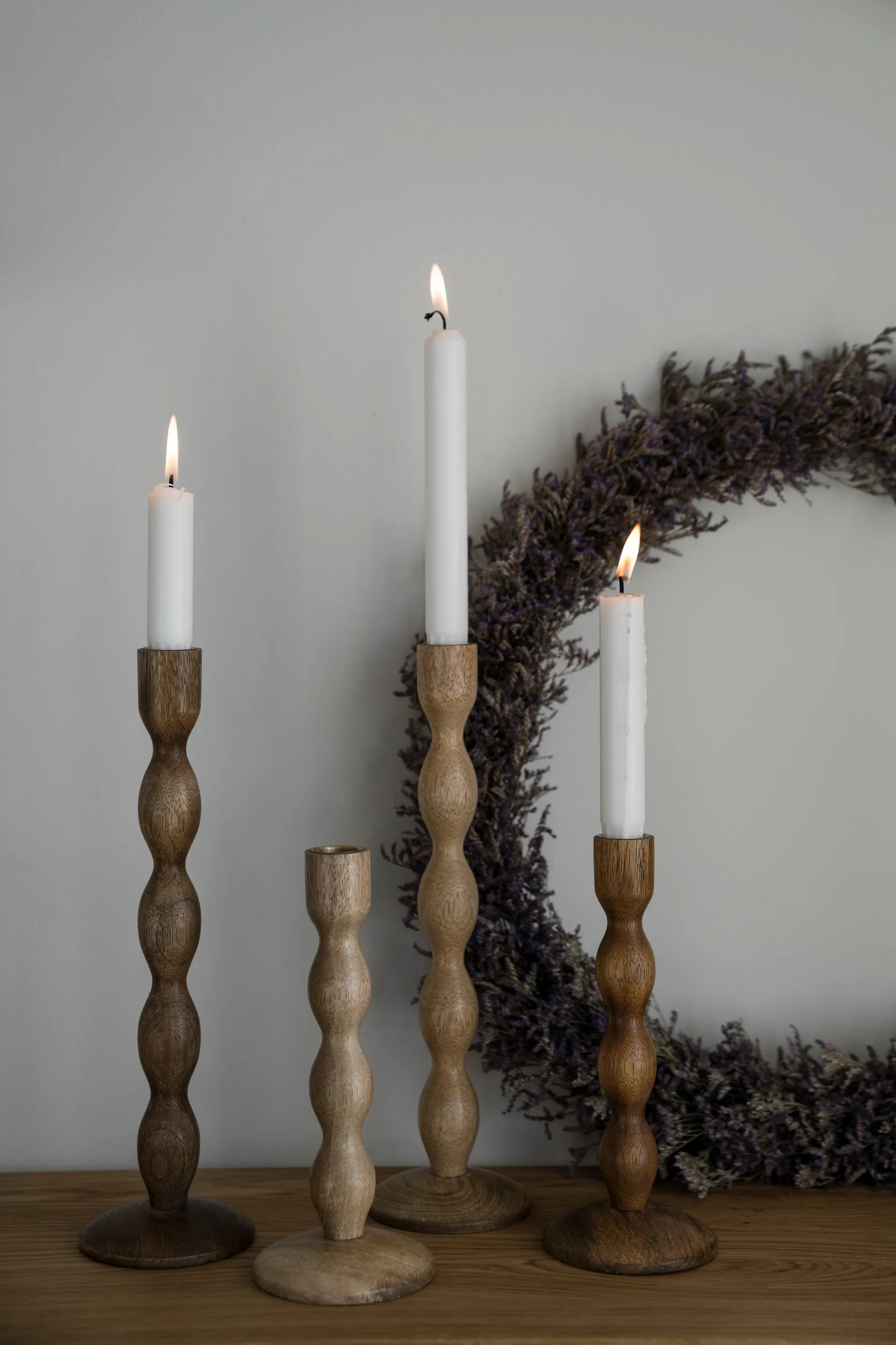 Ernst candleholder Ø9x21 cm, Dark brown ERNST