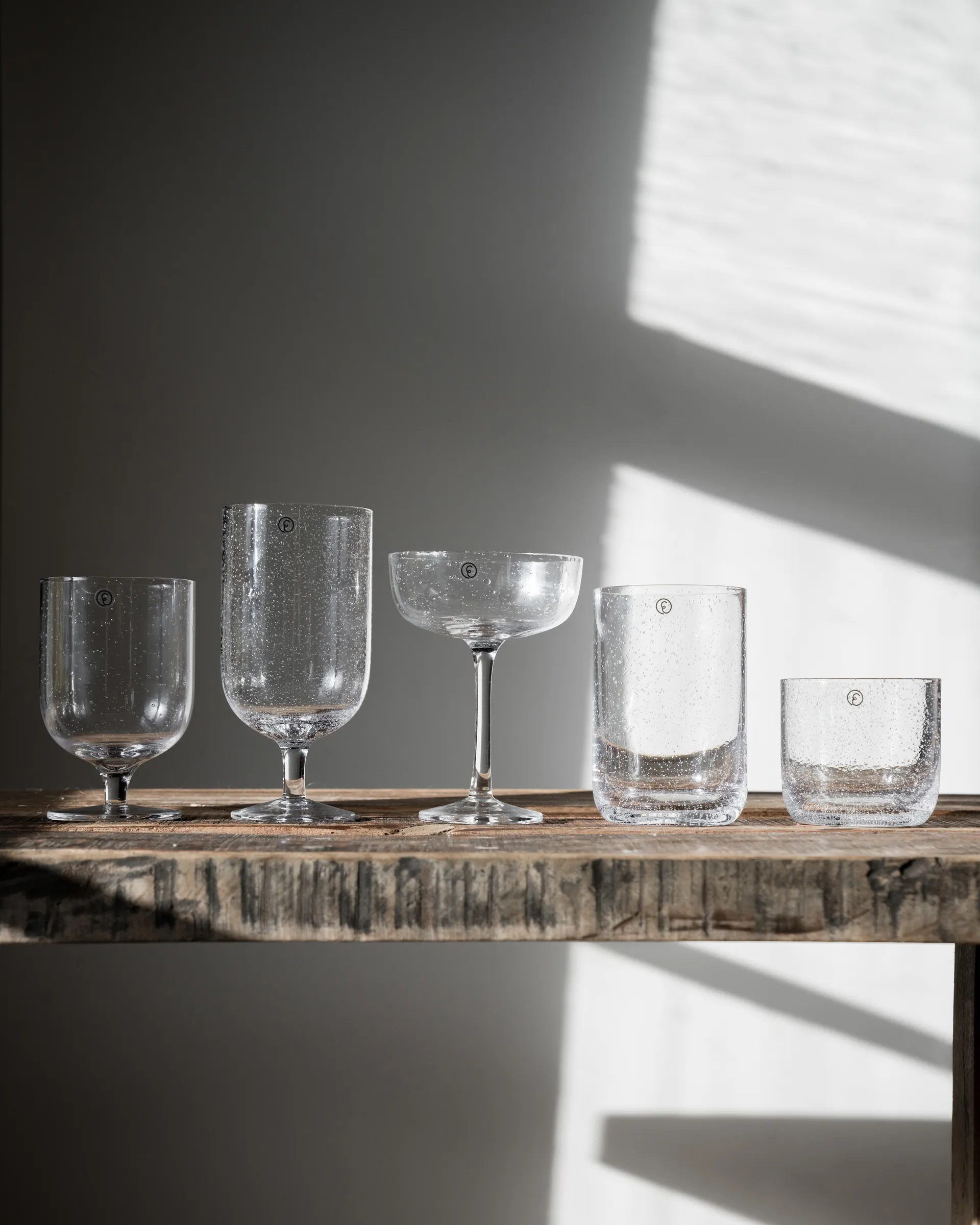 Ernst drinking glasses on foot bubble glass 30 cl 2-pack, Clear ERNST