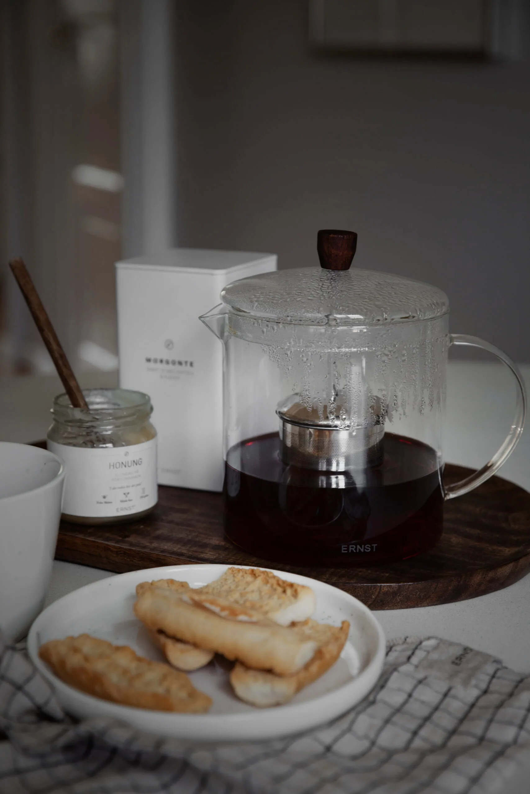 Ernst glass teapot 1.5 L, Clear dark brown ERNST