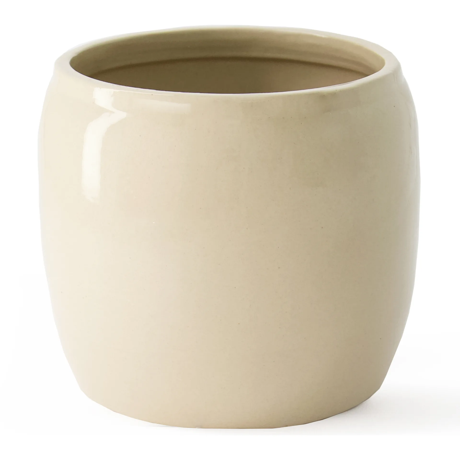 Ernst glazed flower pot Ø22.5 cm, Beige ERNST