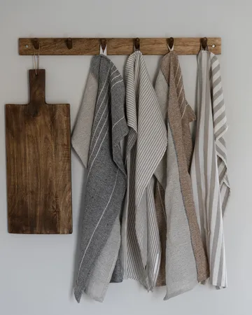Ernst kitchen towel half linen 47x70 cm - Caramel-natural - ERNST