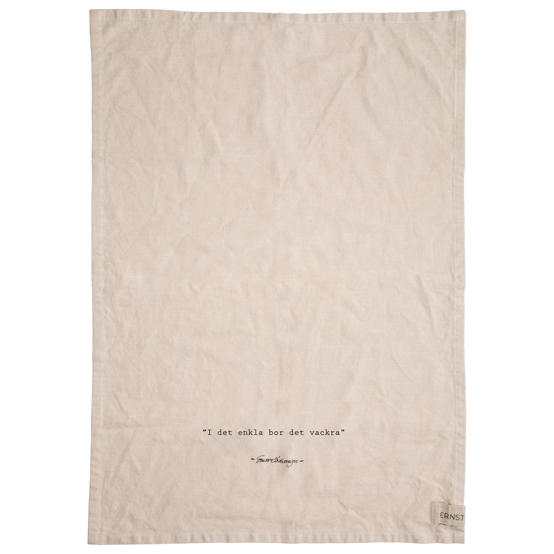Ernst kitchen towel quote Enkla, nature ERNST