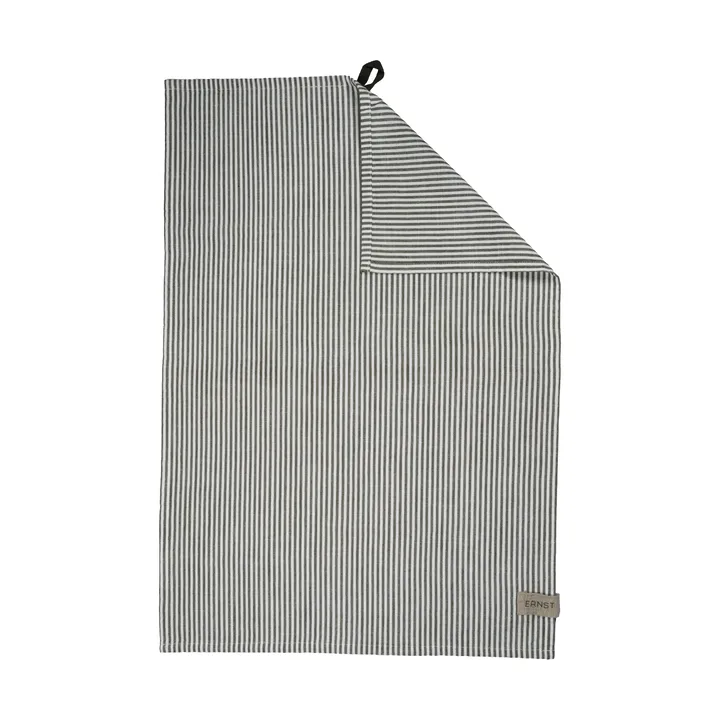 Ernst kitchen towel thin stripes 47x70 cm - Sage-white - ERNST