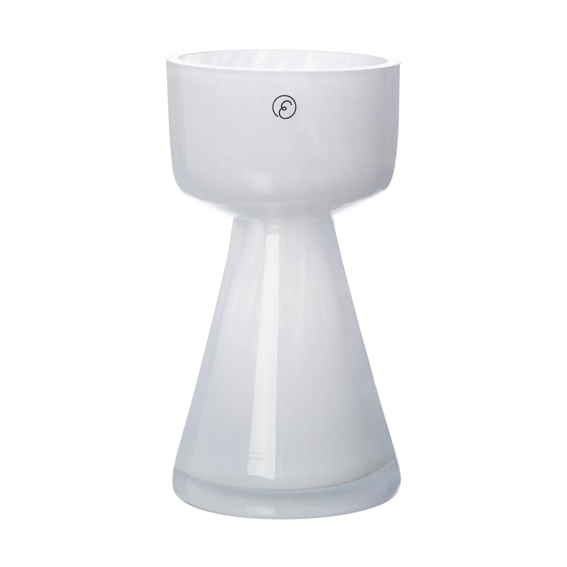 Ernst onion vase glass 15 cm, White ERNST