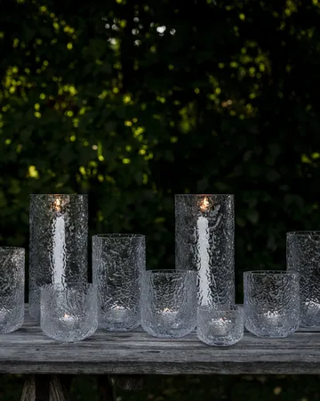 Ernst patterned candle holder - Ø9x15 cm - ERNST