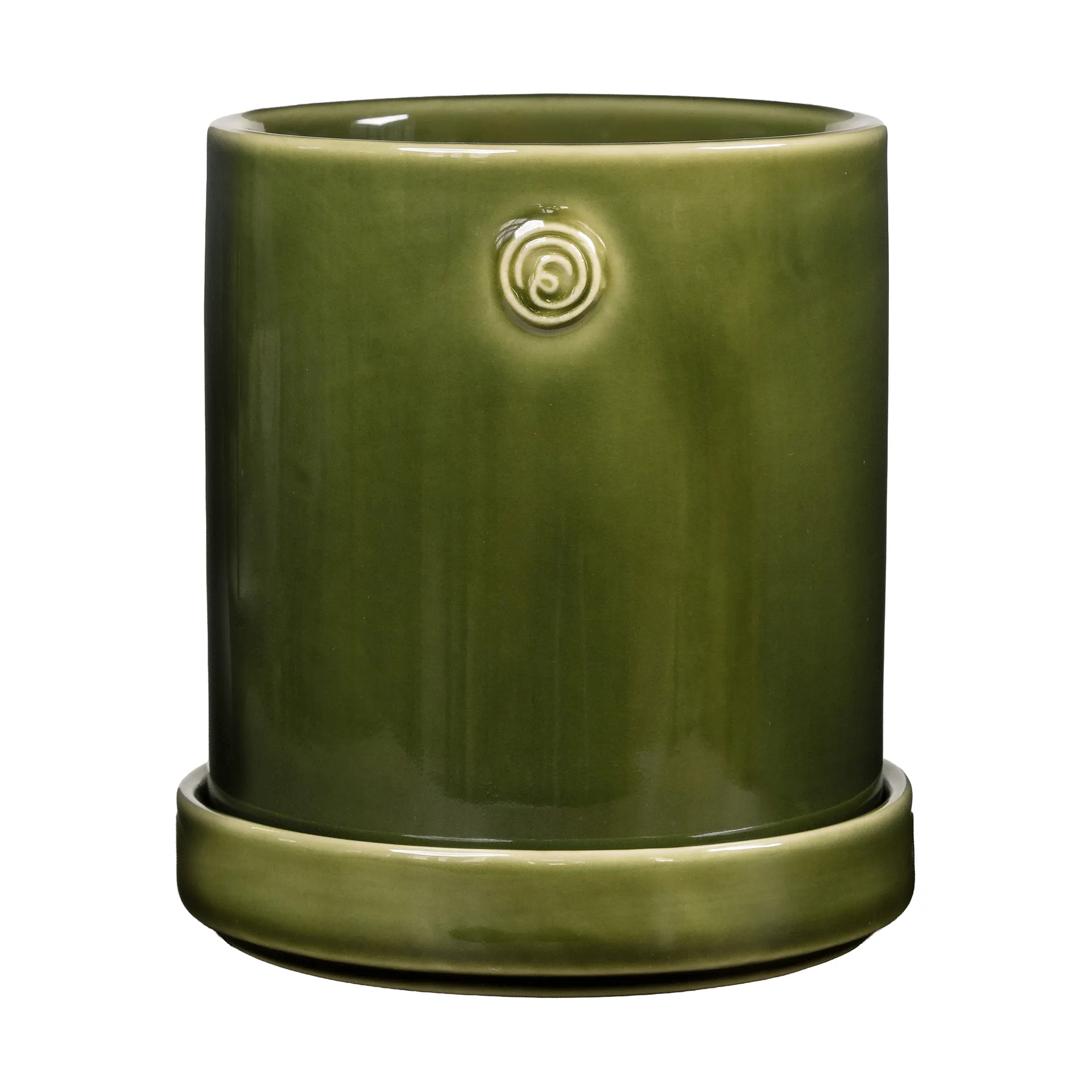 Ernst pot with saucer, Green, Ø13x13 cm ERNST