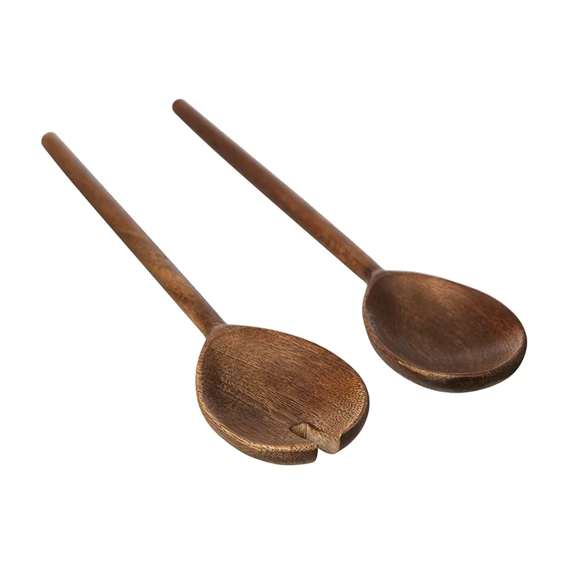 Ernst salad cutlery mangowood 2 pieces, Dark brown ERNST