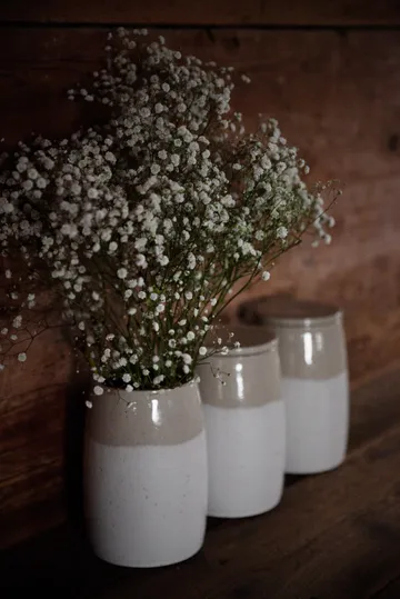 Ernst stoneware storage jar with lid - 16 cm - ERNST