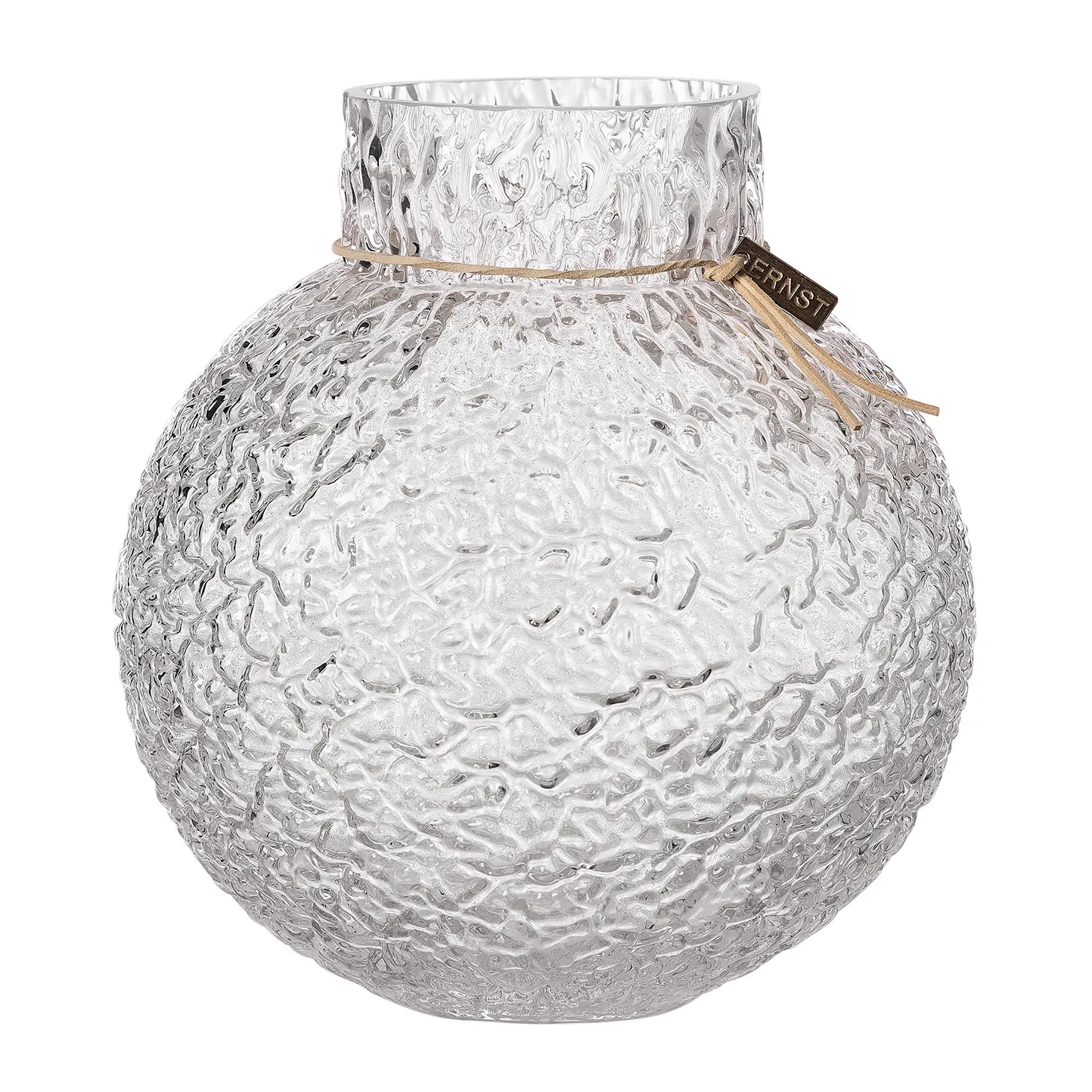 Ernst structure glass vase clear, Ø21x22 cm ERNST