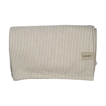 Ernst tablecloth narrow stripes 145x300 cm - Beige-white - ERNST