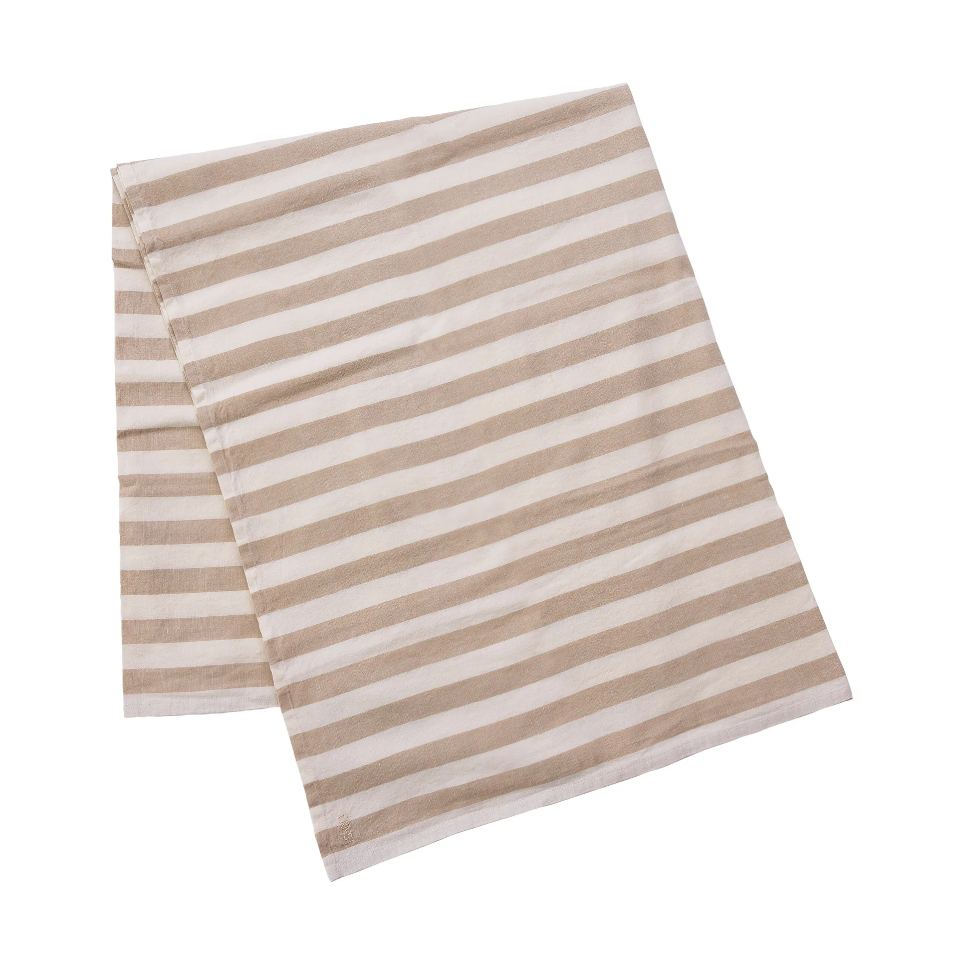 Ernst tablecloth striped 145x300 cm, Beige-white ERNST