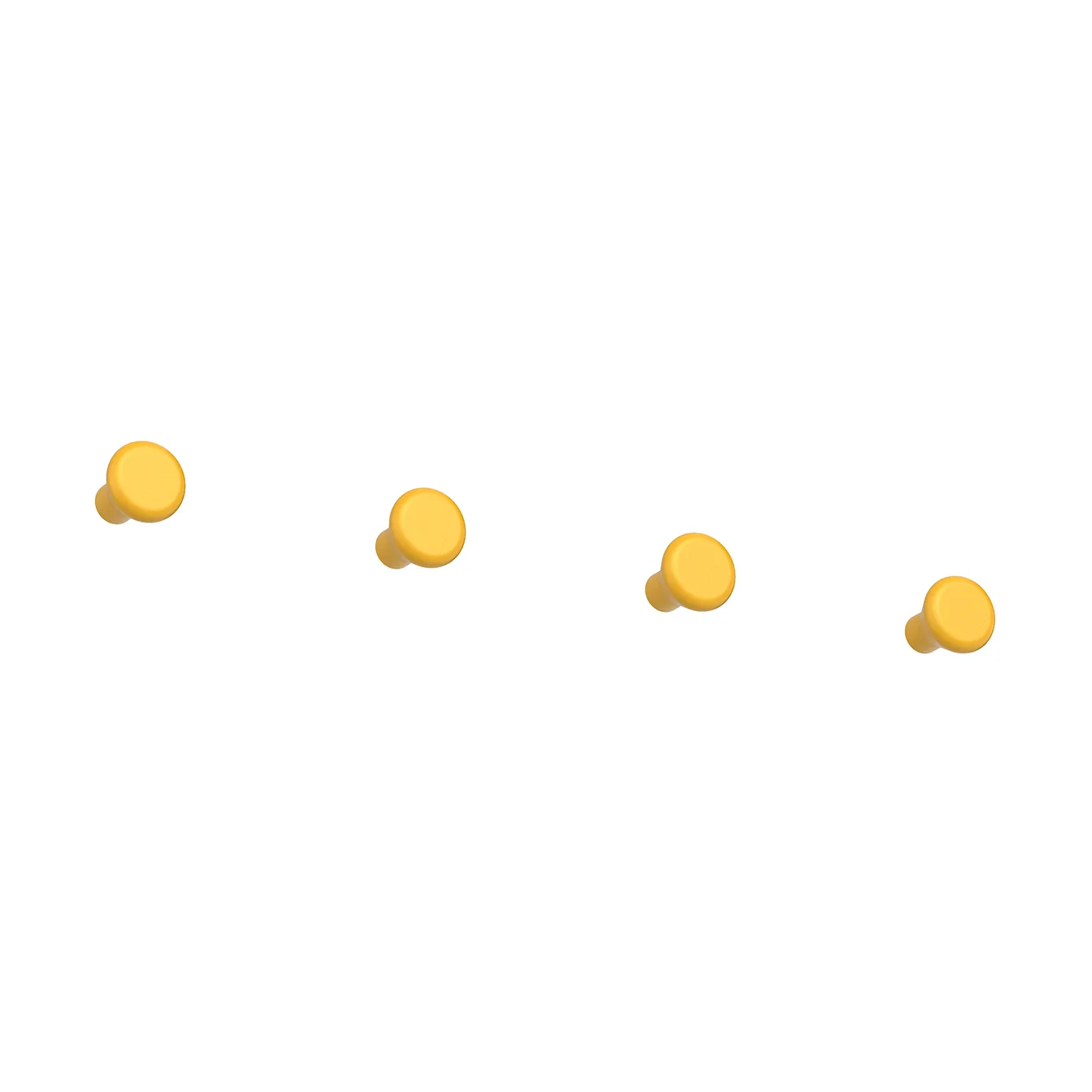 Classic hook small 4-pack, Sun yellow Essem Design