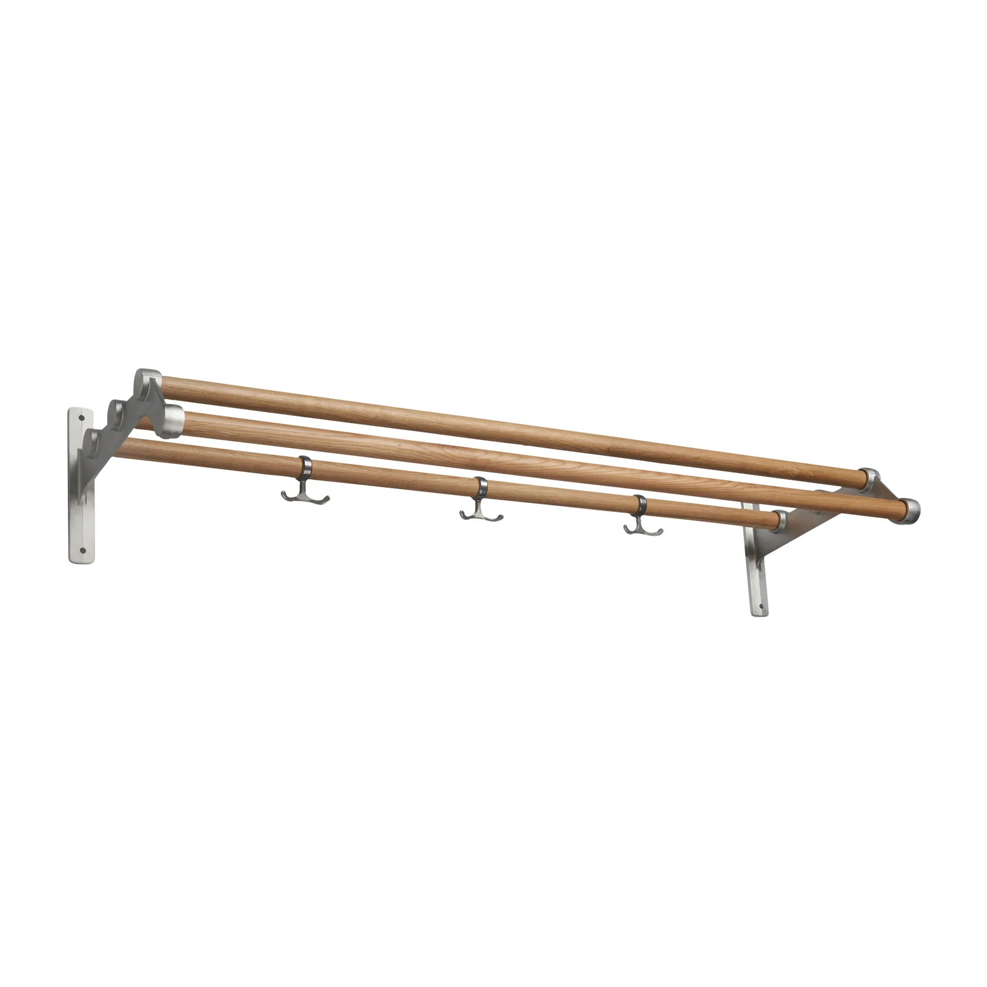 Nostalgi 291 hat shelf 100 cm, Oak -aluminum Essem Design