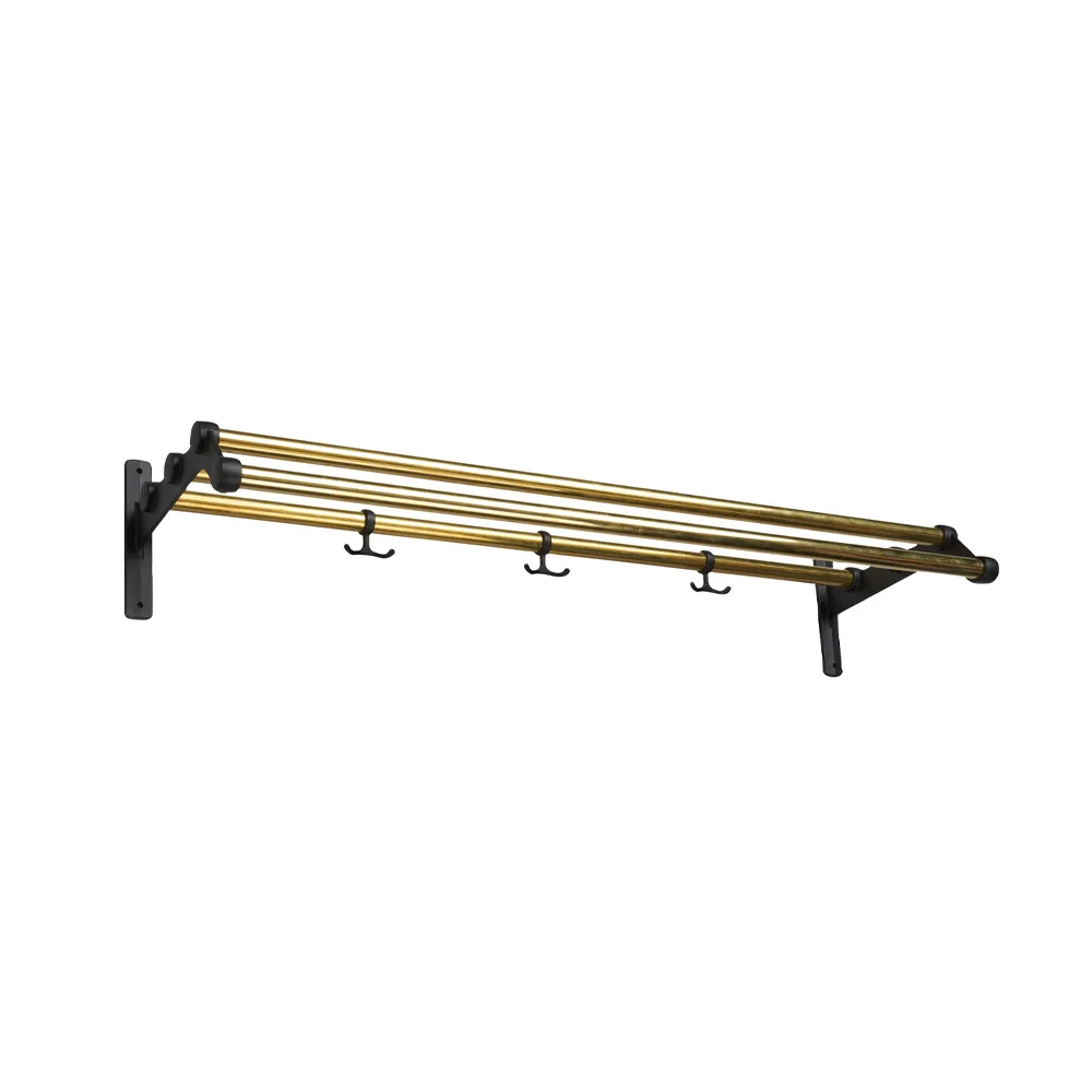 Nostalgi 291 hat shelf, Brass, black  Essem Design